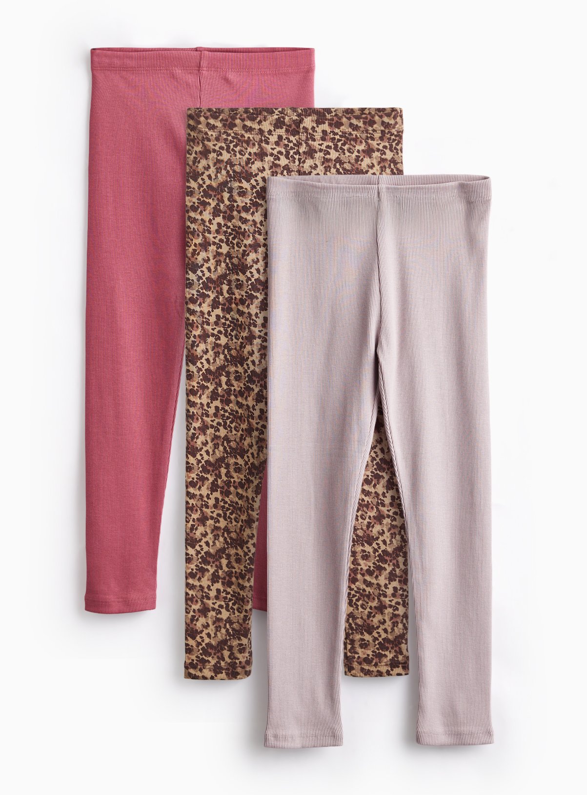 Animal Print Leggings 3 Pack 9 years - Image 1 thumbnail
